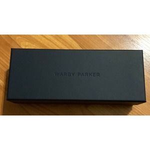 Warby Parker empty sunglasses box